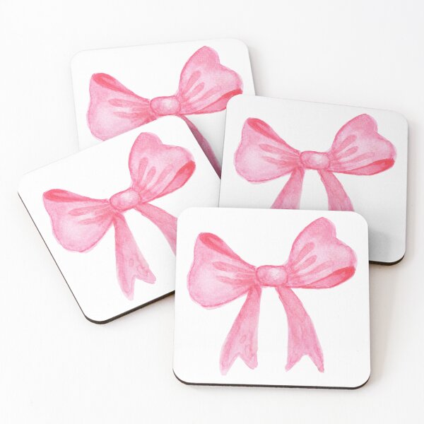 Item preview, pink watercolor bow designed and sold by gdm123.