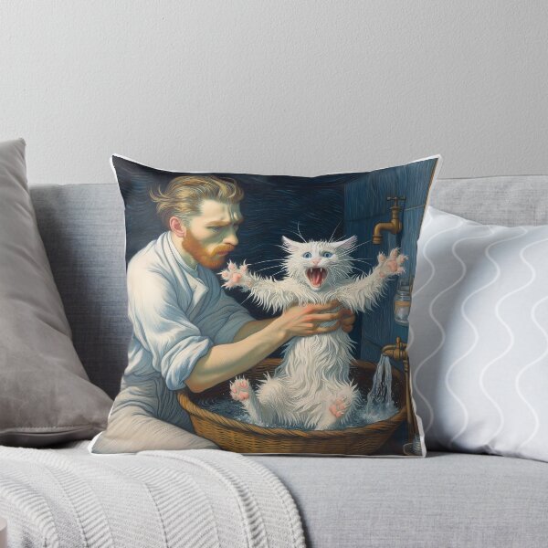 Item preview, The Artist’s Difficult Task: Bathing the Cat designed and sold by BoBo686868.