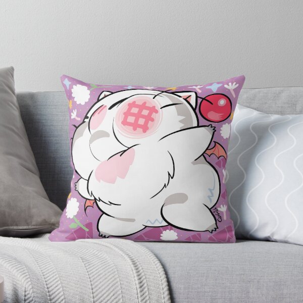 Mog Mog Throw Pillow
