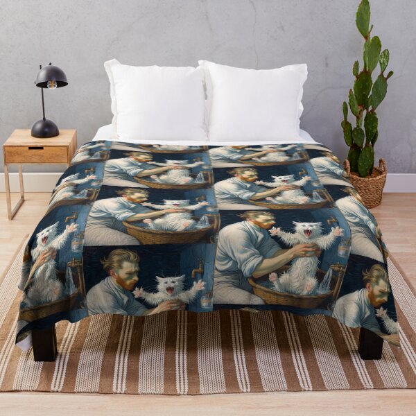 Item preview, The Artist’s Difficult Task: Bathing the Cat designed and sold by BoBo686868.