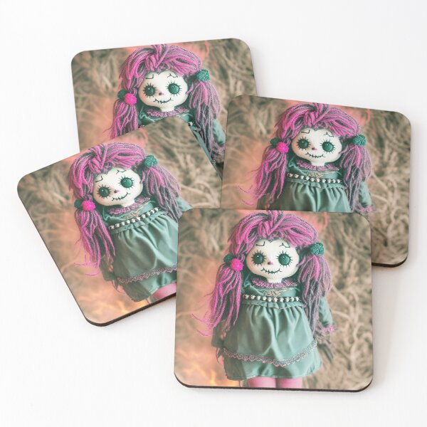 Item preview, Voodoo doll with purple hair designed and sold by Jennifer Morcom.