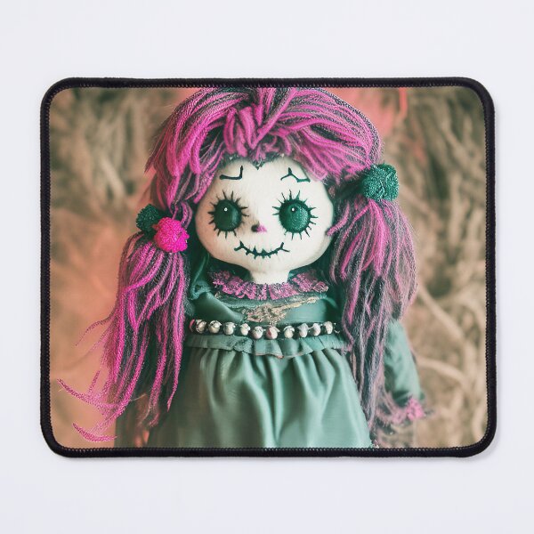 Item preview, Voodoo doll with purple hair designed and sold by Jennifer Morcom.