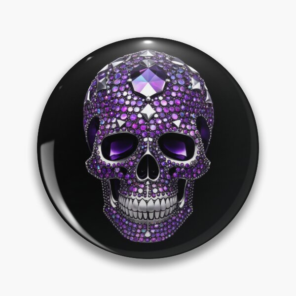 Item preview, Purple Diamante Skull designed and sold by Tau Tia L Douglass.