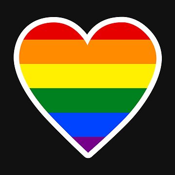 Artwork thumbnail, Rainbow Heart Pride Design | LGBTQ+ Pride, Colourful & Proud by Iconic Days