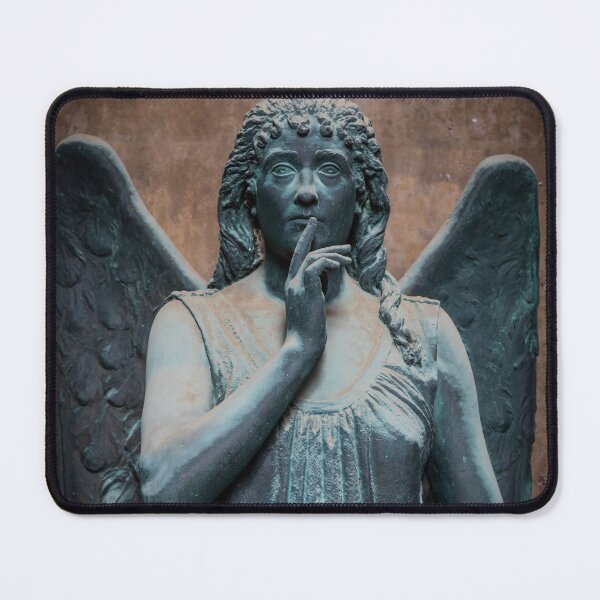 Item preview, Monument of old angel in Catholic cemetery. designed and sold by Paolo Modena Photography - Fine Italian Art.