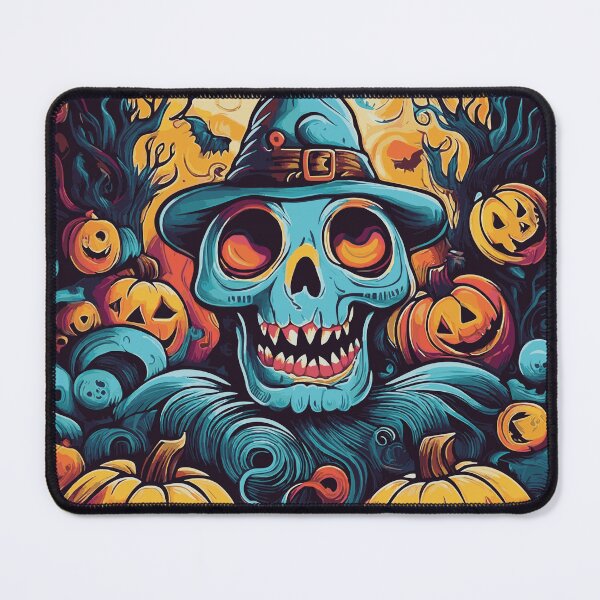 Item preview, Halloween Magic Skeleton with Pumpkins and Bats – Scary T-Shirt designed and sold by Jaqsdesign.