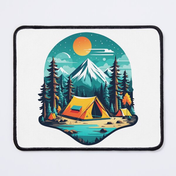 Item preview, Camping Sticker. Tent icon. Adventure. Forest. Outdoor. Camp Life. designed and sold by Aknarin Thika.