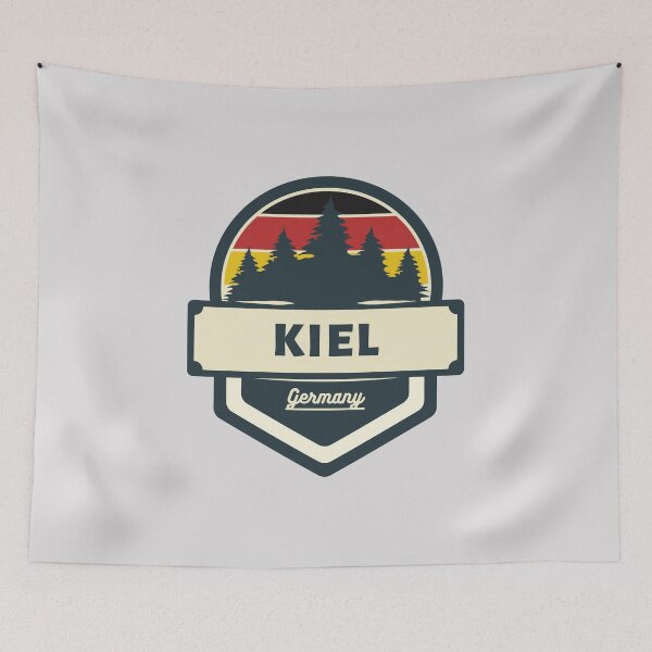 Artikelvorschau, Kiel Deutschland Retro Vintage Abzeichen entworfen und verkauft von World Designs.