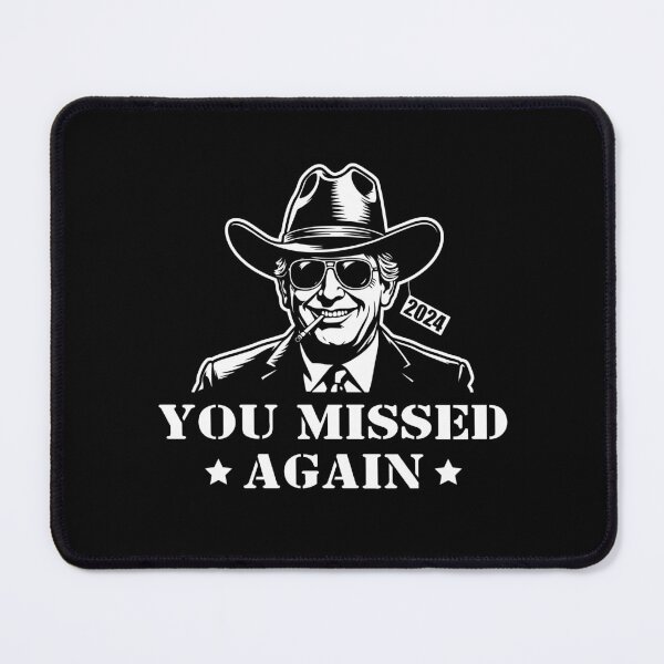 Item preview, Western Trump Cowboy You Missed Again designed and sold by varioarts.