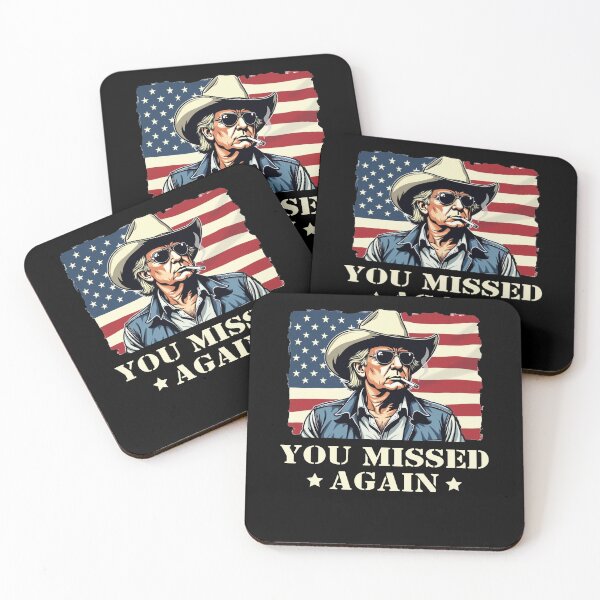 Item preview, Western Trump Cowboy You Missed Again designed and sold by varioarts.