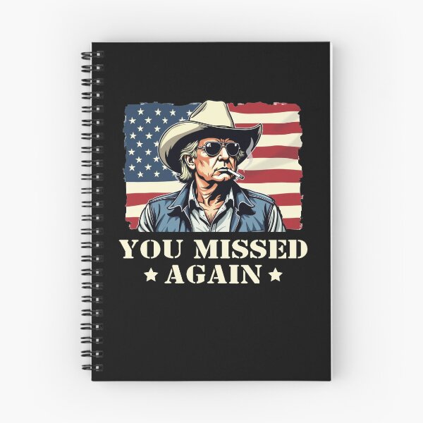 Item preview, Western Trump Cowboy You Missed Again designed and sold by varioarts.
