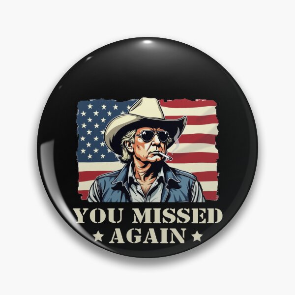 Item preview, Western Trump Cowboy You Missed Again designed and sold by varioarts.