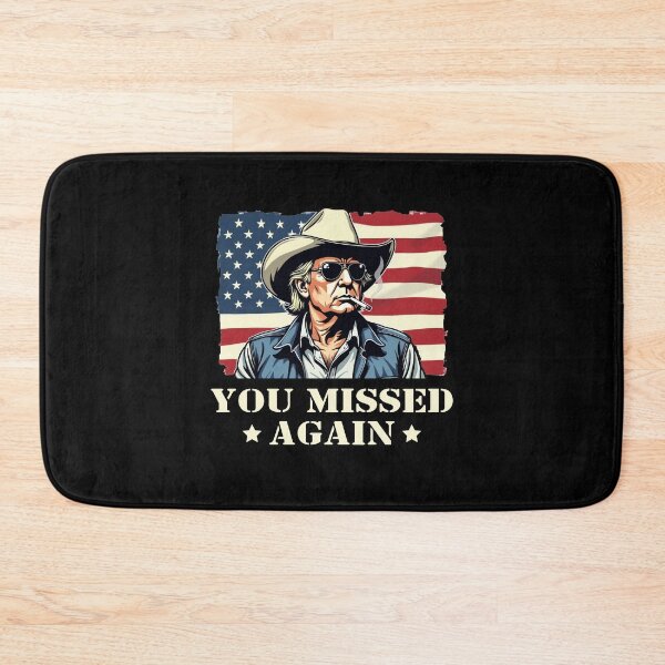 Item preview, Western Trump Cowboy You Missed Again designed and sold by varioarts.