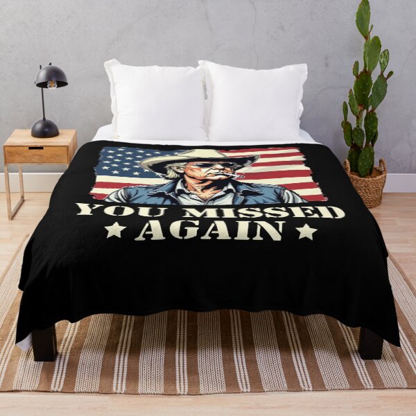 Item preview, Western Trump Cowboy You Missed Again designed and sold by varioarts.