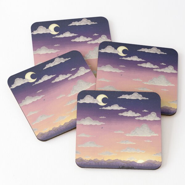 Item preview, Farm at Sunset-repeating horizontal  designed and sold by MoxxiFoxxy.