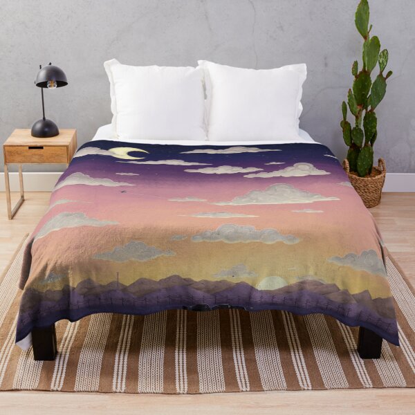 Item preview, Farm at Sunset-repeating horizontal  designed and sold by MoxxiFoxxy.