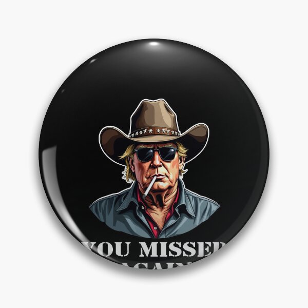Item preview, Western Trump Cowboy You Missed Again designed and sold by varioarts.
