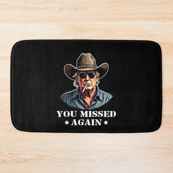 Item preview, Western Trump Cowboy You Missed Again designed and sold by varioarts.