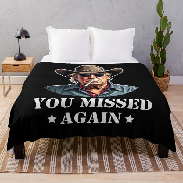 Item preview, Western Trump Cowboy You Missed Again designed and sold by varioarts.