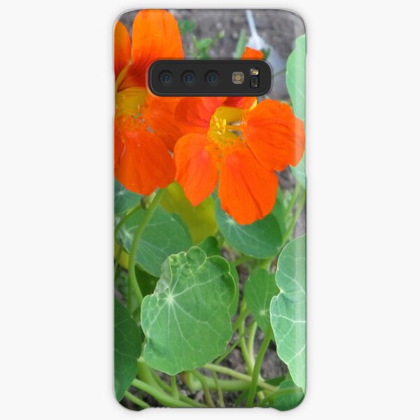 Orange Nasturtiums Photo Plants Pretty Garden Samsung Galaxy Snap Case