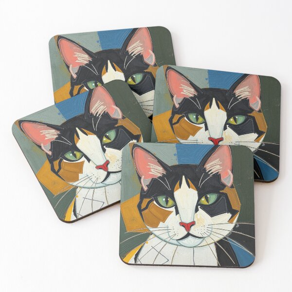 Item preview, Cubist cat designed and sold by GasconyPassion.