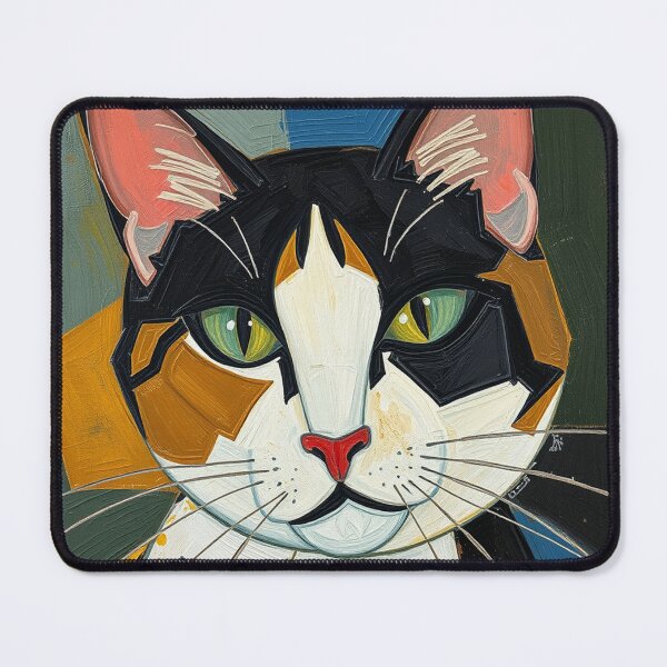 Item preview, Cubist cat designed and sold by GasconyPassion.