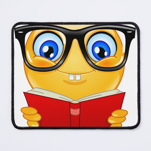 Item preview, Nerdy Bookworm Emoticon designed and sold by Divine Ease.