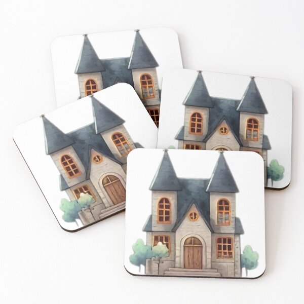 Item preview, A0358 halloween haunted school designed and sold by angieart68.