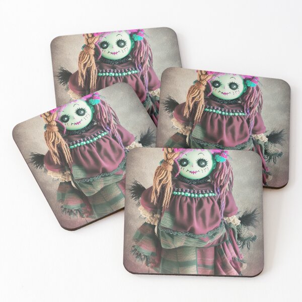 Item preview, Scruffy Voodoo doll with pink hair designed and sold by Jennifer Morcom.