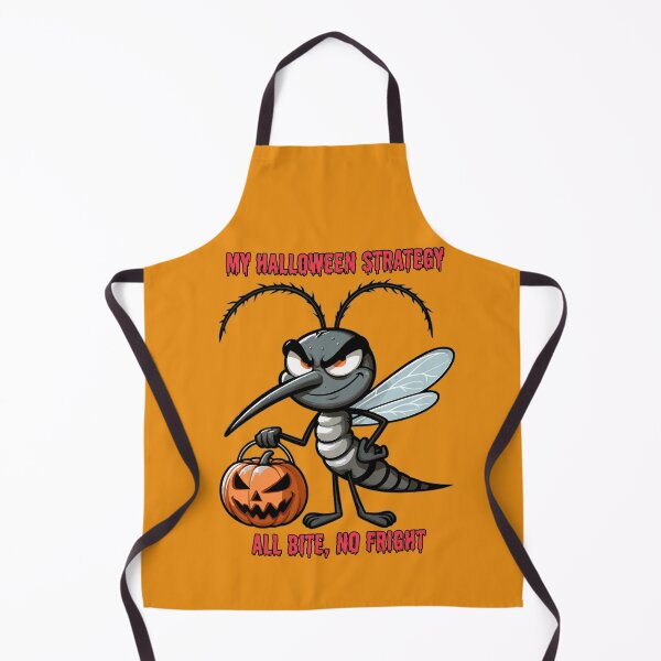 Item preview, Halloween Mosquito Design - “My Halloween strategy: all bite, no fright | Spooky Humor designed and sold by Tw1nsAIArt.
