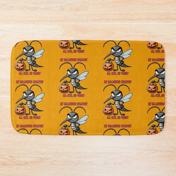 Item preview, Halloween Mosquito Design - “My Halloween strategy: all bite, no fright | Spooky Humor designed and sold by Tw1nsAIArt.
