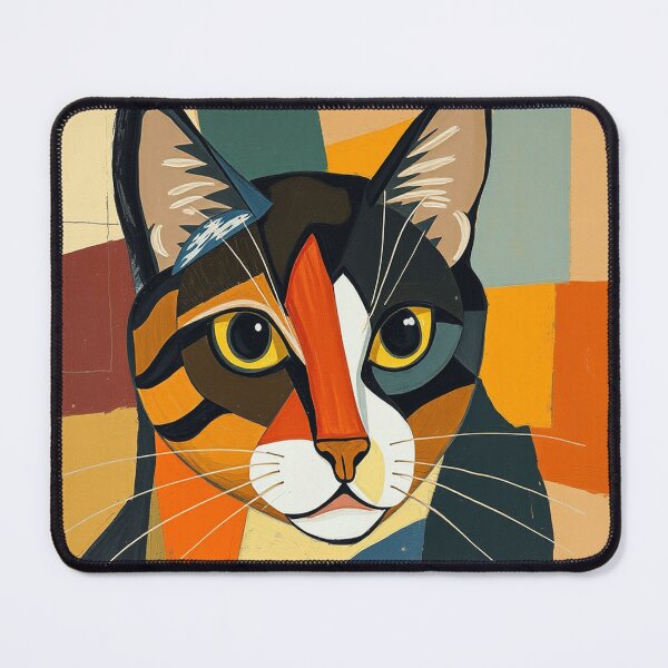 Item preview, Cubist cat designed and sold by GasconyPassion.