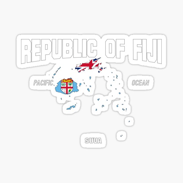 Artikel-Vorschau von Fidschi-Flagge, Fidschi, Viti-Karte, iTaukei-Nationalfeiertag, designt und verkauft von Flags &  Maps.
