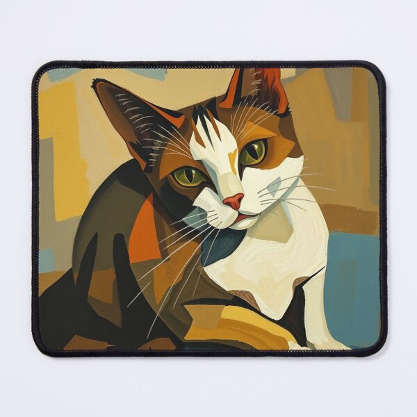 Item preview, Cubist cat designed and sold by GasconyPassion.