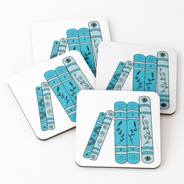 Item preview, Books with Floral and Leaf Spine Patterns - Blue designed and sold by MrsCreative1.