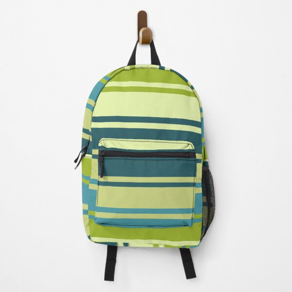 Item preview, Beautiful green,  colorful horizontal stripes. designed and sold by mikistudio.