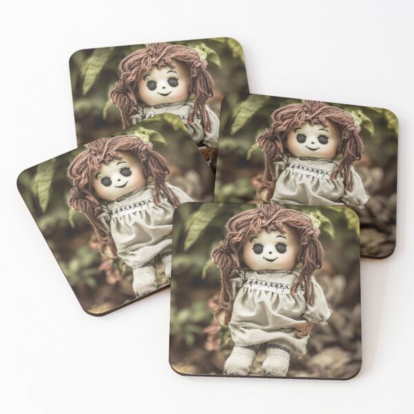 Item preview, Cute pretty scary, Voodoo doll with brown wool hair designed and sold by Jennifer Morcom.
