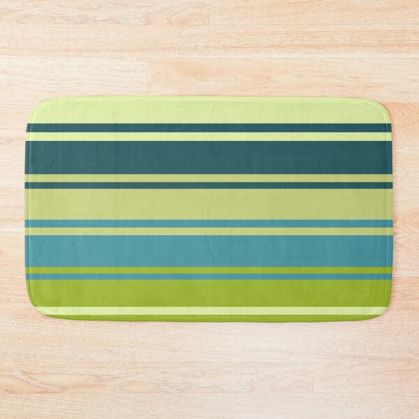 Item preview, Beautiful green,  colorful horizontal stripes. designed and sold by mikistudio.