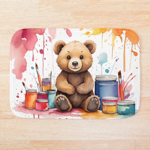 Aperçu de l'œuvre Ourson Artiste créée et vendue par Pawsandco.