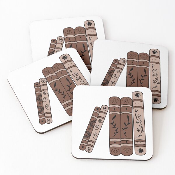 Item preview, Books with Floral and Leaf Spine Patterns - Brown designed and sold by MrsCreative1.