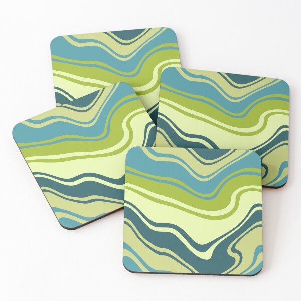 Item preview, Beautiful green, colorful stripes abstraction. designed and sold by mikistudio.