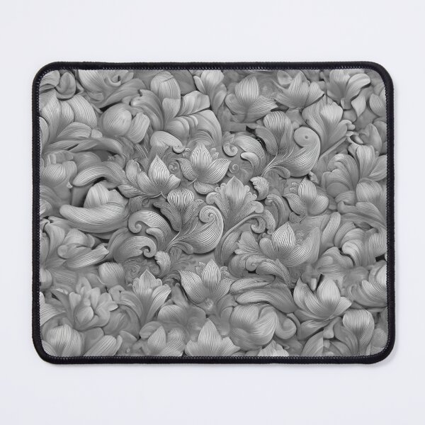 Item preview, Silver Blossom Elegance Print (AI+Human) designed and sold by DFLC Prints.