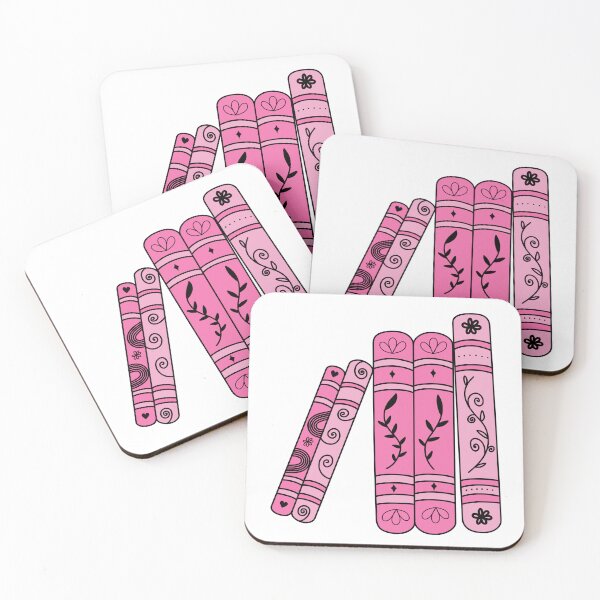 Item preview, Books with Floral and Leaf Spine Patterns - Pink designed and sold by MrsCreative1.