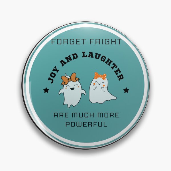 Item preview, cute funny Halloween ghosts no fear designed and sold by Rainbow Paws Garden.