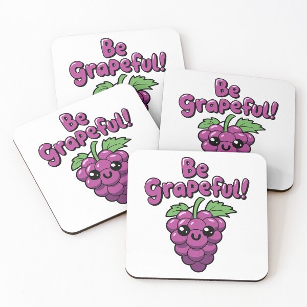 Item preview, Be Grapeful! Cute Grape Puns designed and sold by PMCreative.