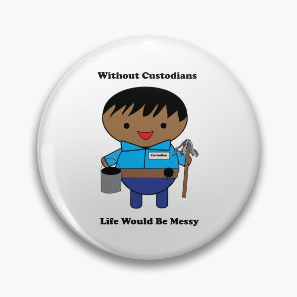 Item preview, Janitor Custodian Life Messy Black Male Funny designed and sold by ValeriesGallery.