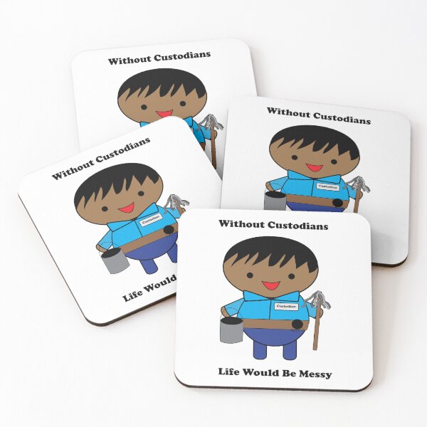Item preview, Janitor Custodian Life Messy Black Male Funny designed and sold by ValeriesGallery.