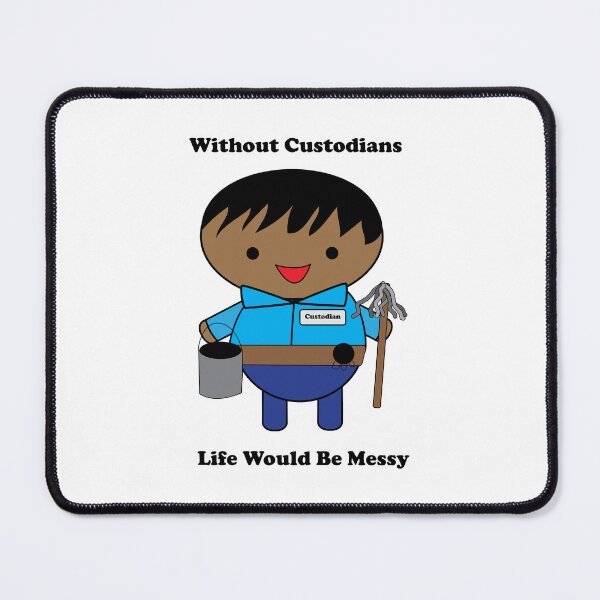 Item preview, Janitor Custodian Life Messy Black Male Funny designed and sold by ValeriesGallery.