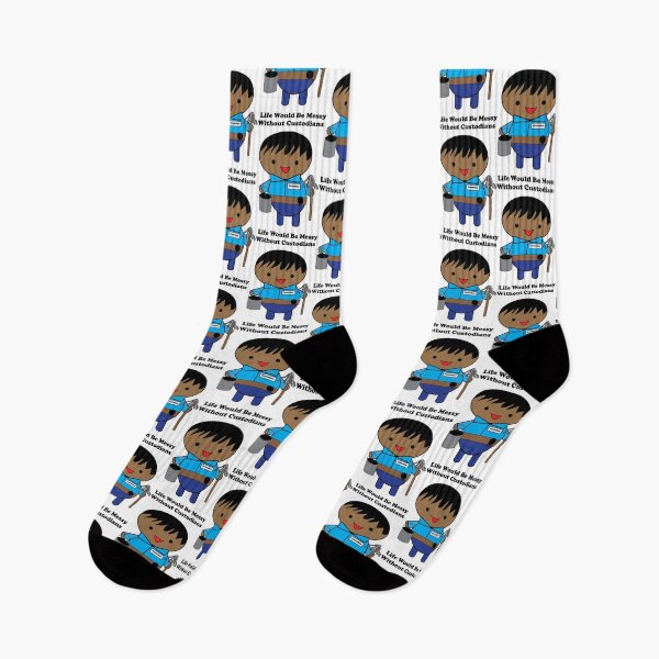 Item preview, Janitor Custodian Life Messy Black Male Funny designed and sold by ValeriesGallery.