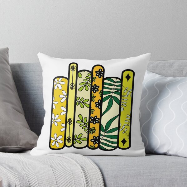 Item preview, Books with Floral, Leaf, and Daisy Spine Patterns - Yellow designed and sold by MrsCreative1.